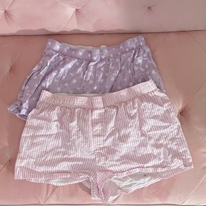 PINK Bundle 2 Pairs Sleep Shorts Sz L
